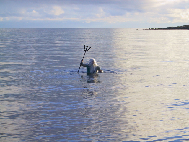 surprise visitor in Haroldswick!