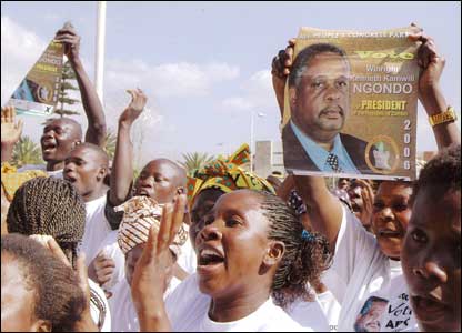 Support for APC candidate Kenny Ngondo