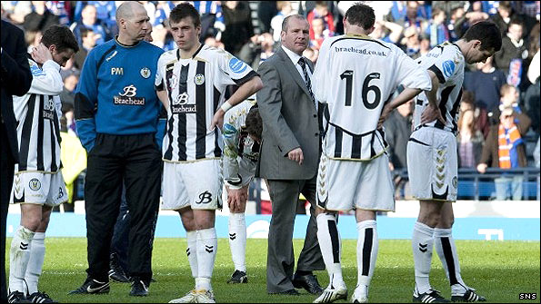 St Mirren fans feel the pain of defeat