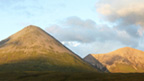 Sunlit red Cuillin, Isle of Skye