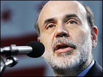 O presidente do Federal Reserve, Ben Bernanke