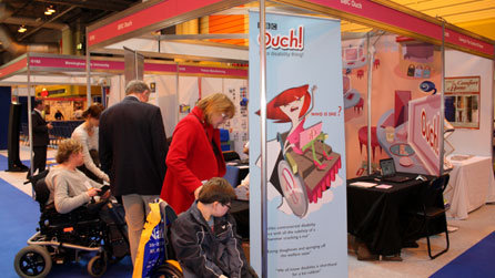 And on the other side of the stand, the unmistakable image of Disability Bitch herself