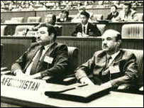 استاد خيال و استاد مددى در يکى از سفر ها رسمى