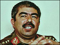 O general Dostum, que comanda a minoria uzbeque