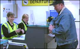 Coventry airport check0-in 