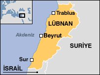 Lübnan haritası