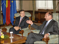 Jose Manuel Barroso şi Traian Băsescu