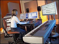 Composing in the Novars studio