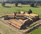 A construction of some of the buildings at Calleva