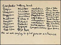 A letra de 'Give Peace a Chance'