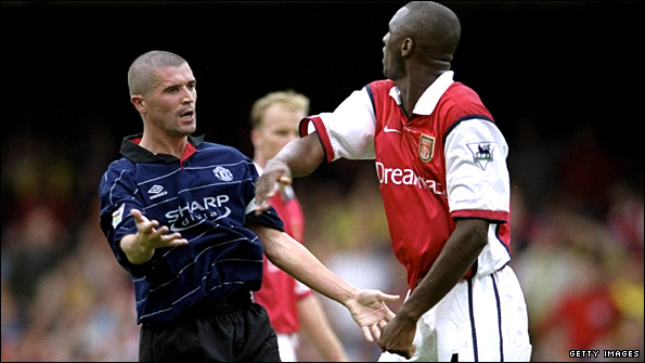 Roy Keane and Patrick Vieira in 1999
