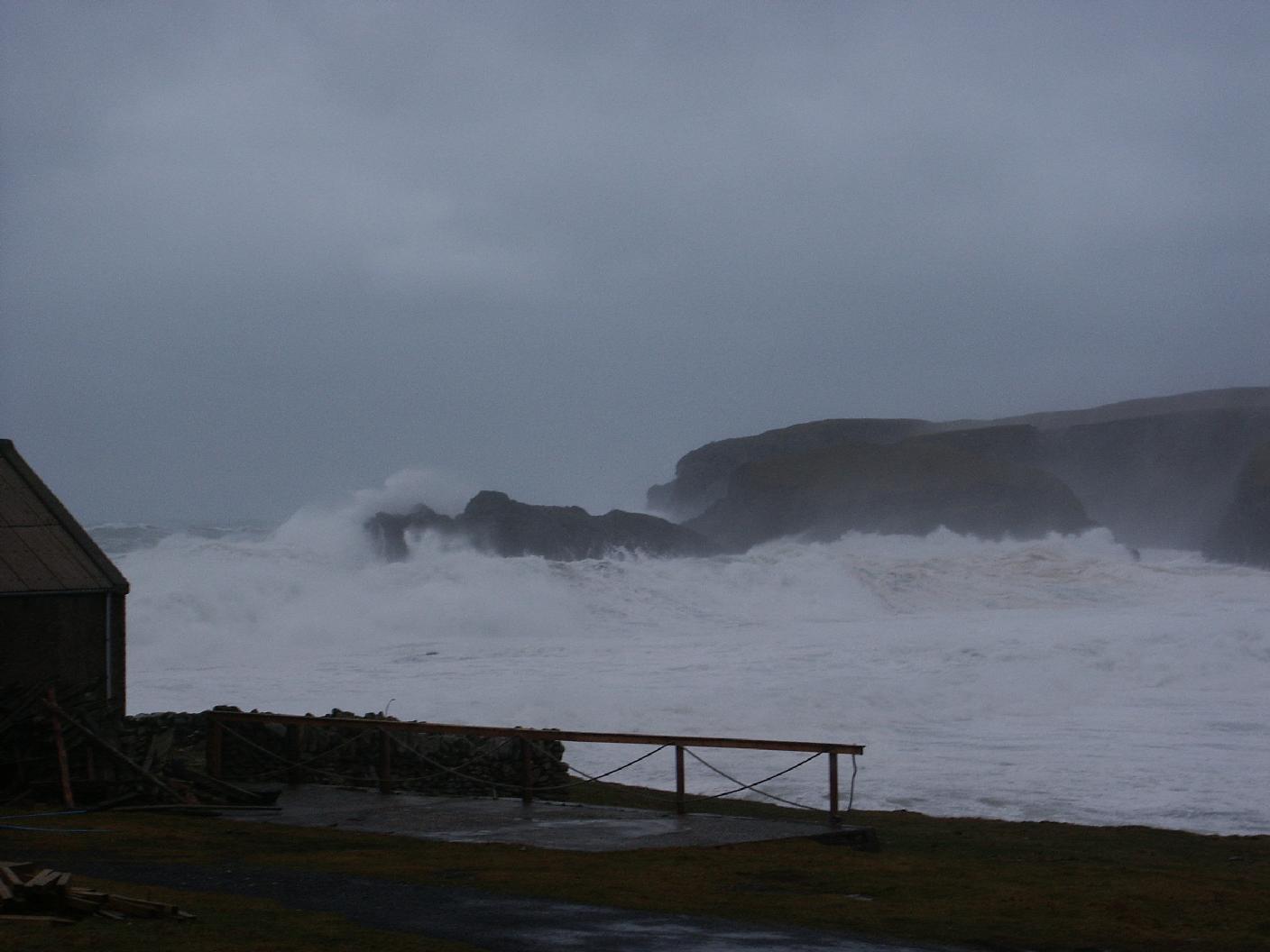 Stormy day at Funzie