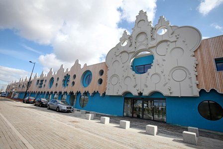 Roath Lock, the BBC's new Drama Centre in Cardiff, Wales