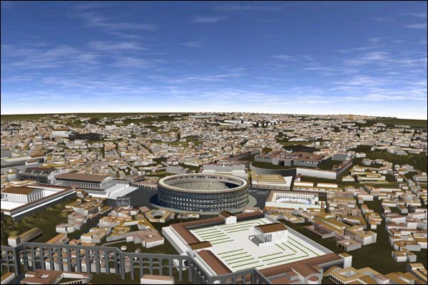 Imagem do simulador da Roma Antiga (foto: divulgação)