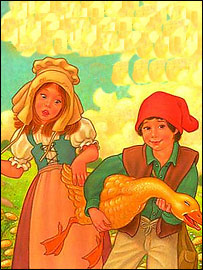 قو با فدا و خواهرش حرف می زند.