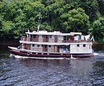 The Cassiquiari was the expedition's dive boat