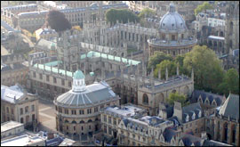 Aerial view of Oxford 