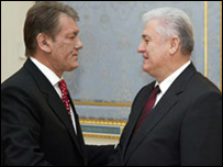 Viktor Iuşcenko şi Vladimir Voronin