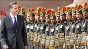 David Cameron in India