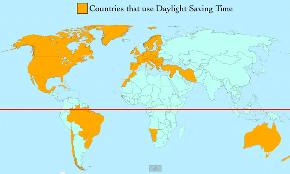 daylight saving maps