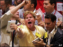 Operadores na Bolsa Mercantil de Nova York