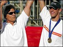 Mark Spitz a Michael Phelps