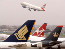 Aircraft at Heathrow
