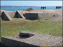 Signs of D-Day preparations at Lepe