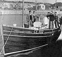 the 'Northern Lass'. Seen here in 1952, this was the first boat that Bill Quinn's boatyard made