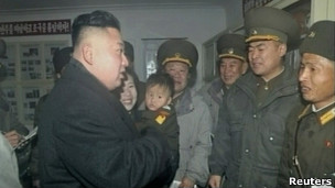 金正恩與士兵們