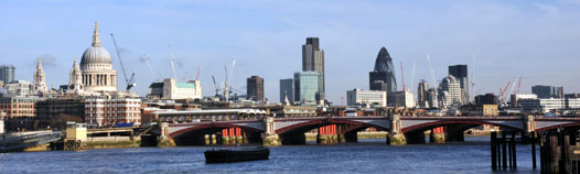 The London sky line.