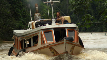 Bruce arrives at the village of Parana on the Rio Itui