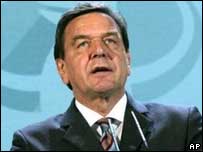O primeiro-ministro da Alemanha, Gerhard Schröder