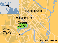 Mapa irácké metropole