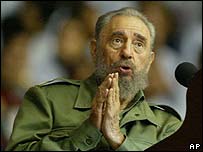 کیوبا کے صدر فیدیل کاسترو
