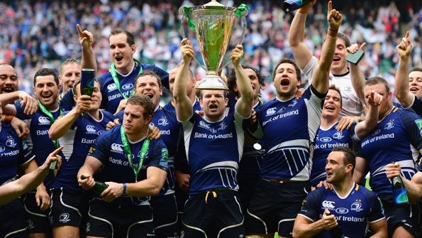Leinster players celebrate winning their third Heineken Cup in four years (Getty images)