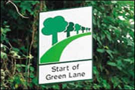 Green Lane sign