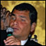 O presidente do Equador, Rafael Correa