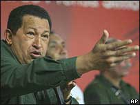 O presidente venezuelano Hugo Chávez