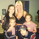 Sophie with Denise Van Outen on the Big Breakfast