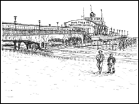 O pier de Bournemouth, por Keira Rathbone. Foto: Cortesia Keira Rathbone