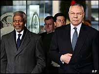 کالين پاول و کوفی عنان