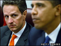 Timothy Geithner with Barack Obama
