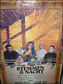 پوستر اجرای پچ پچ های شبانه، يکی از نمايشنامه های نسيم خاکسار در هلند