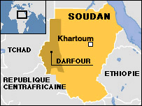 Bản đồ khu vực Darfur