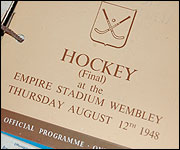 1948 hockey programme for the final