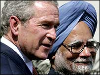 मनमोहन सिंह और बुश
