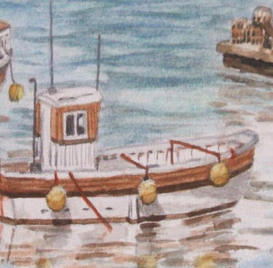 Painting by the river