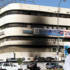 Firebombed BMW offices Karachi