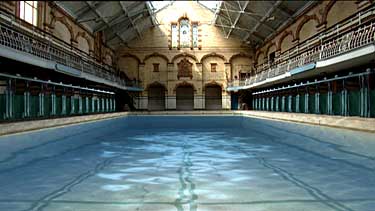 A computer generated image showing how Victoria Baths may look after restoration